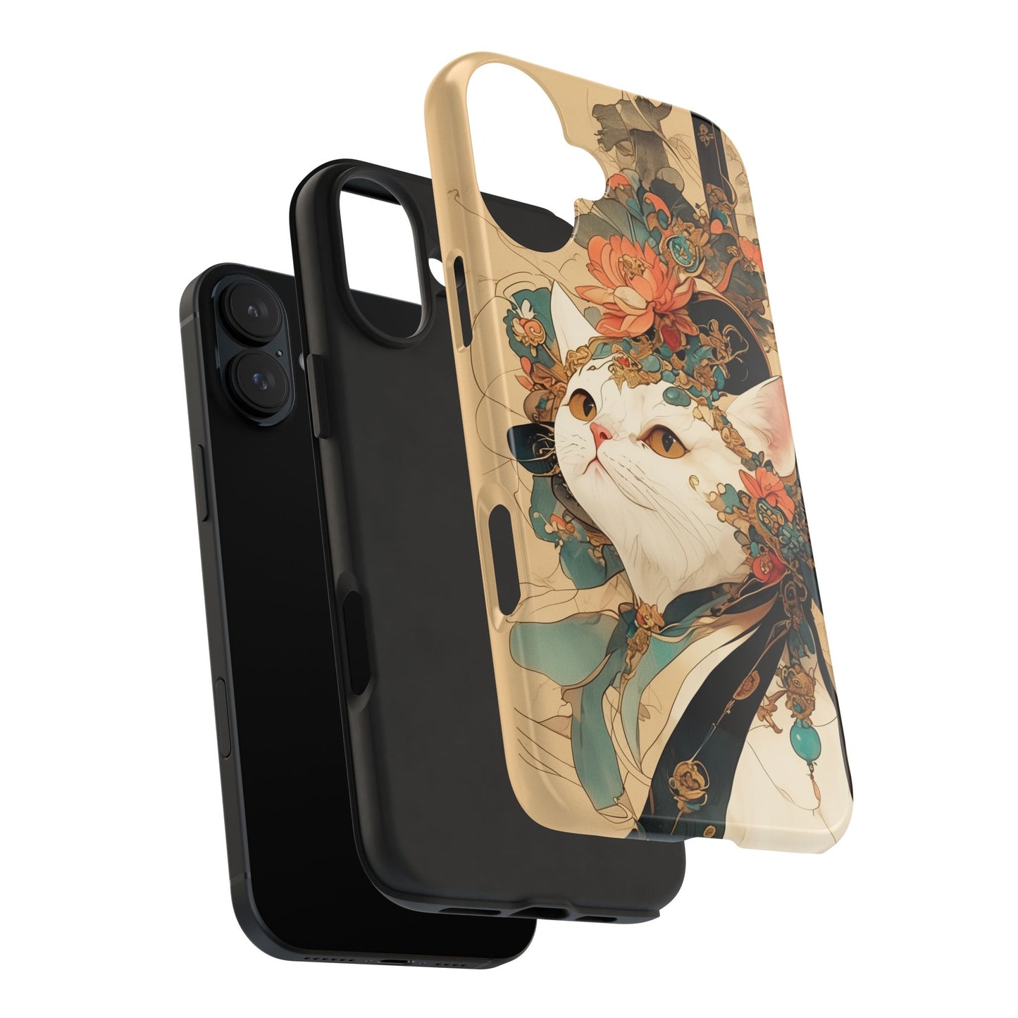 Oriental Cat Phone Case · Tang Dynasty Aesthetic · Art × Tech Fusion