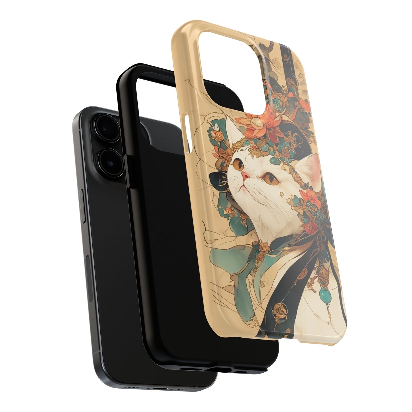Oriental Cat Phone Case · Tang Dynasty Aesthetic · Art × Tech Fusion