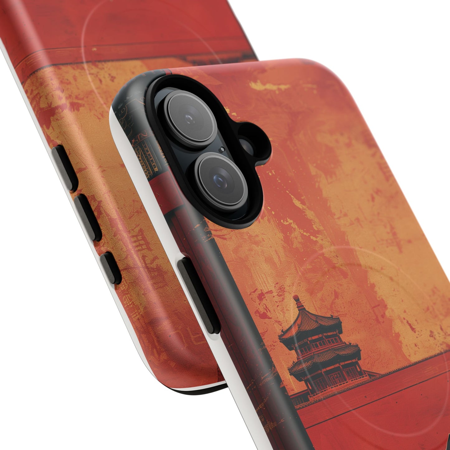 Magnetic Phone Case - Artistic Cat Design