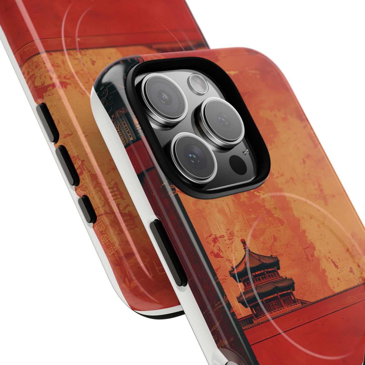 Magnetic Phone Case - Artistic Cat Design