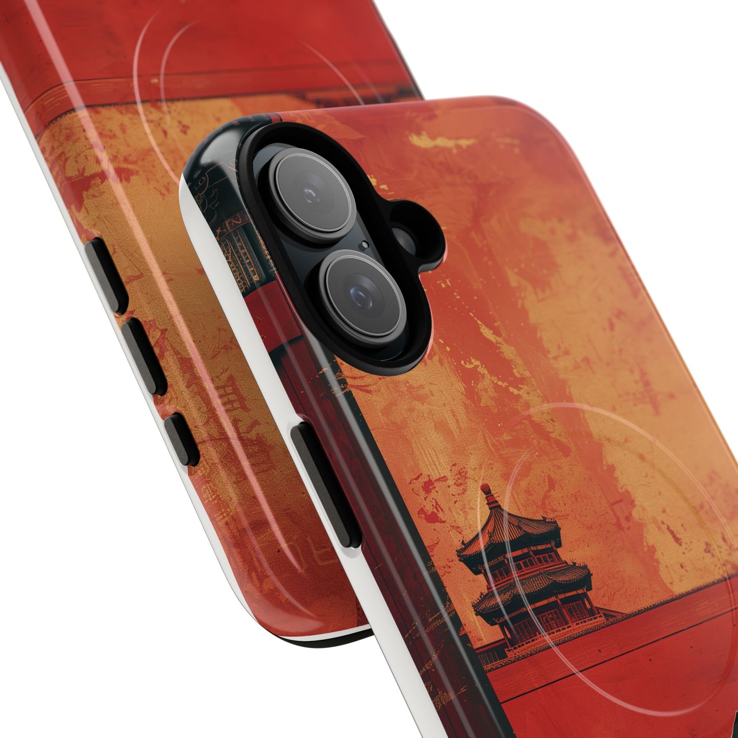 Magnetic Phone Case - Artistic Cat Design