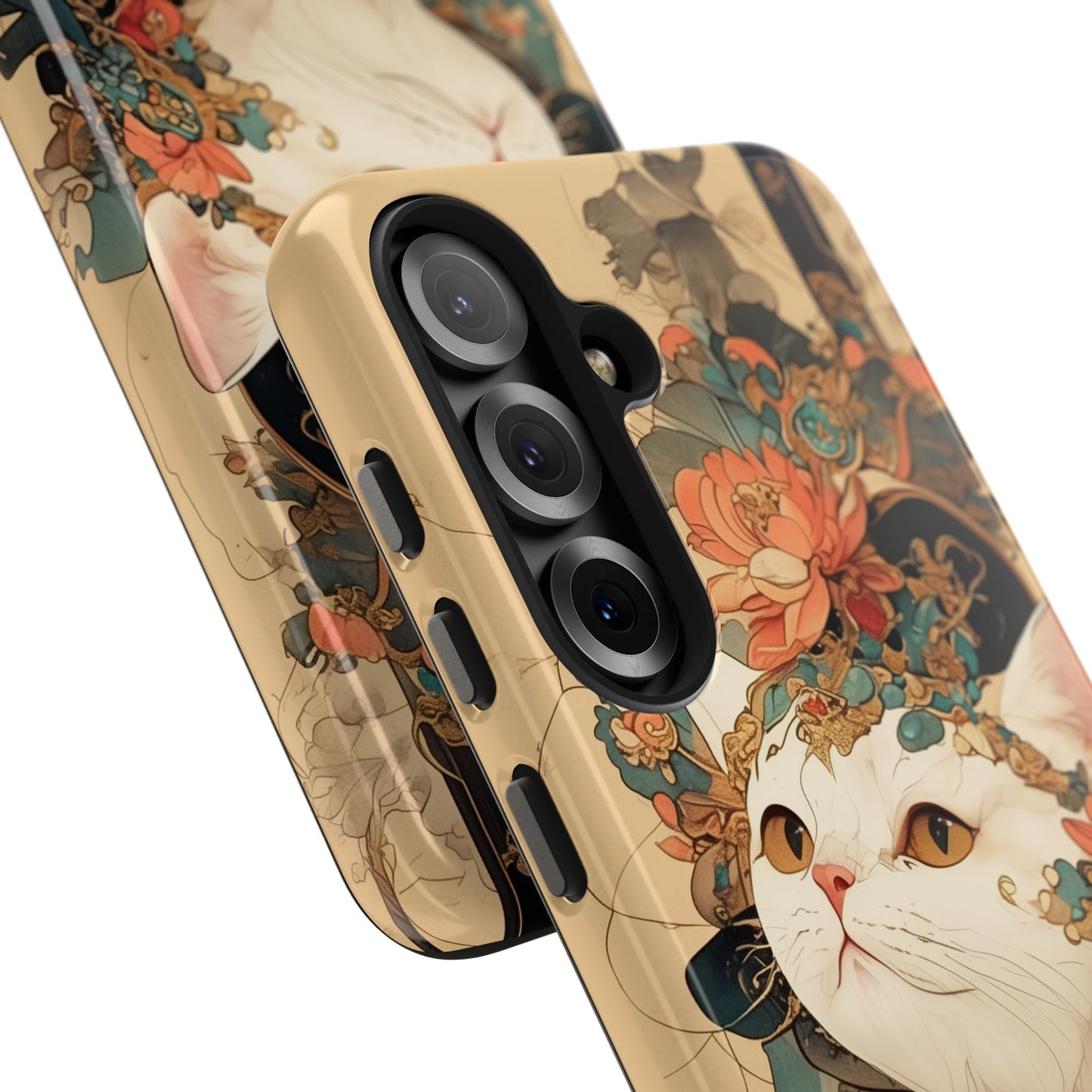 Oriental Cat Phone Case · Tang Dynasty Aesthetic · Art × Tech Fusion