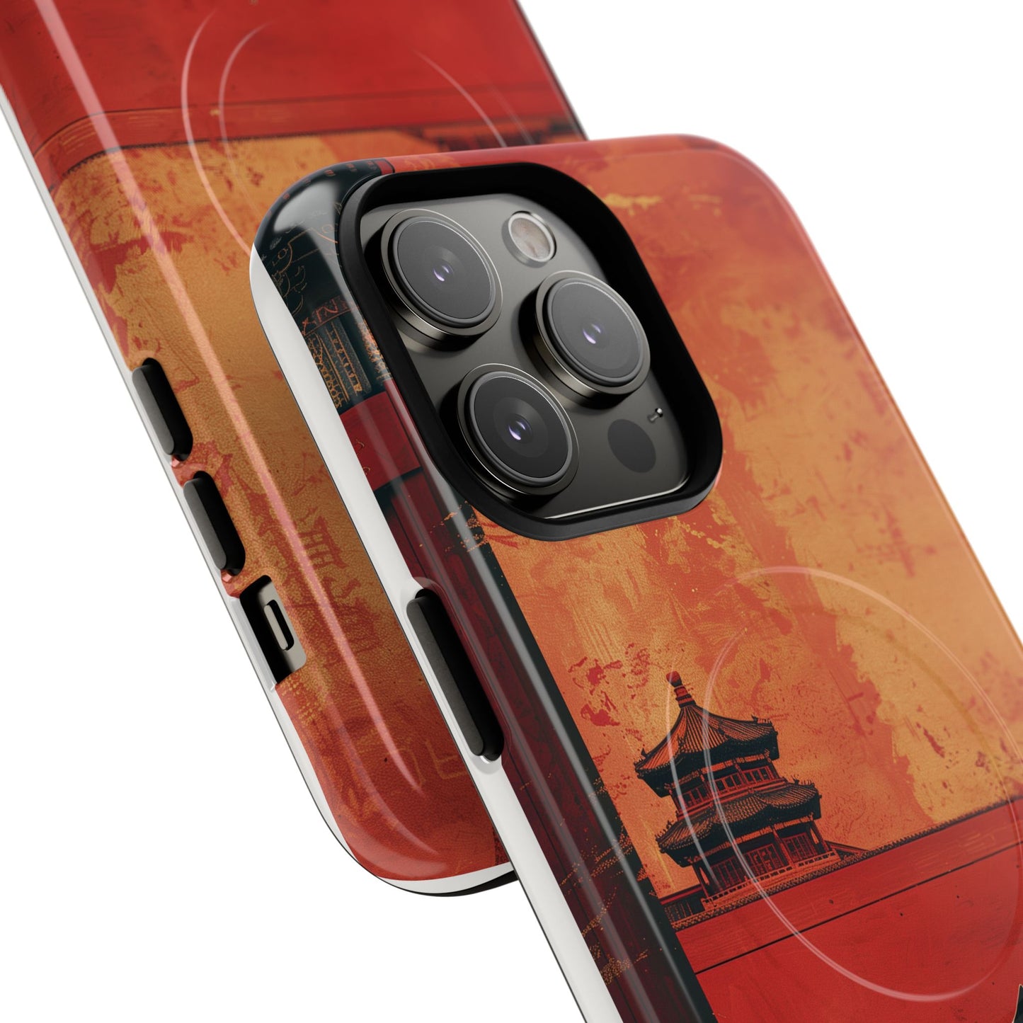 Magnetic Phone Case - Artistic Cat Design