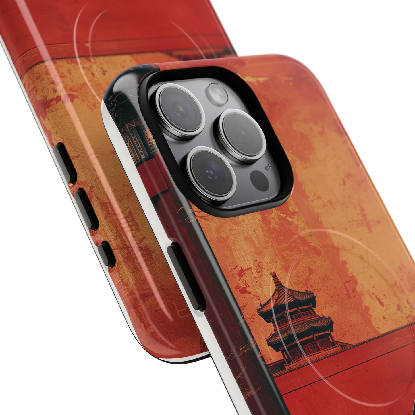 Magnetic Phone Case - Artistic Cat Design