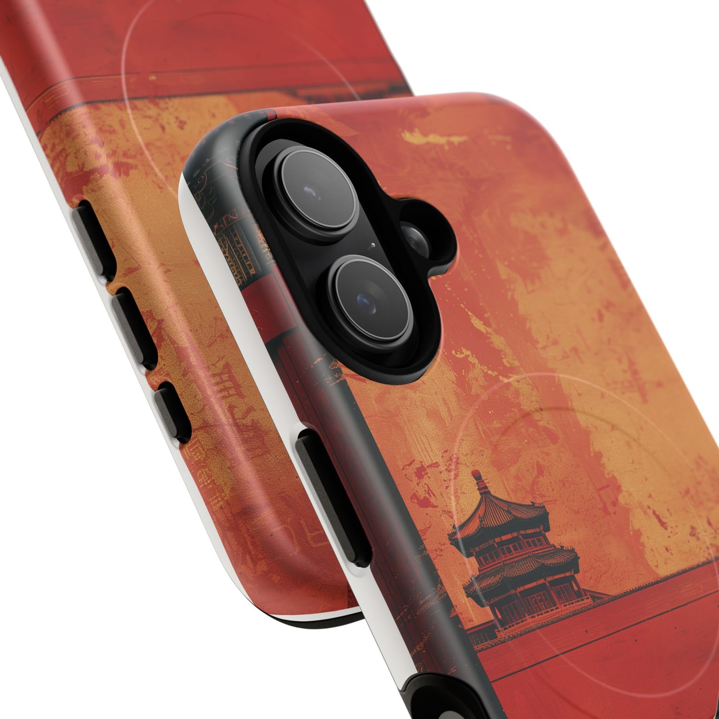 Magnetic Phone Case - Artistic Cat Design