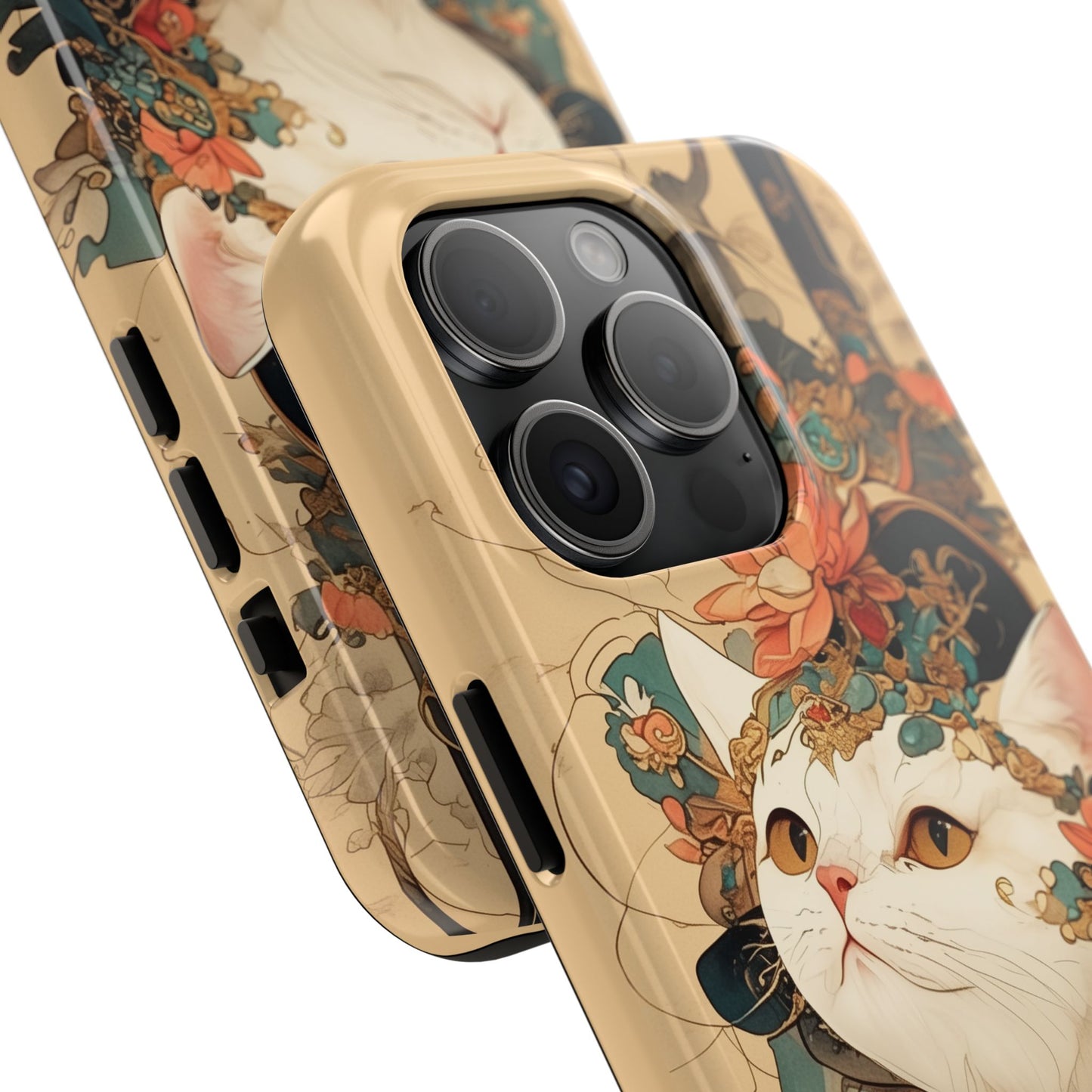 Oriental Cat Phone Case · Tang Dynasty Aesthetic · Art × Tech Fusion