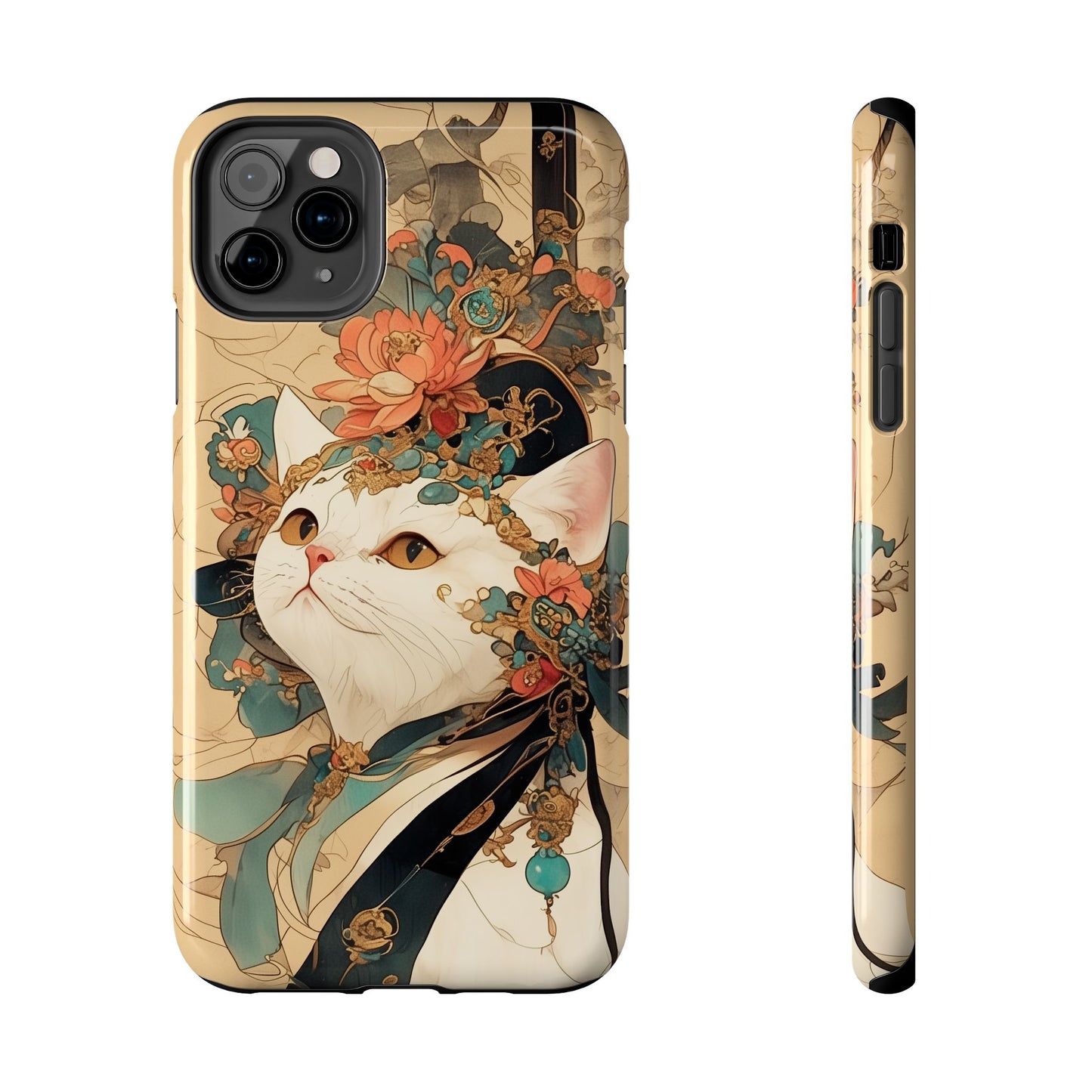 Oriental Cat Phone Case · Tang Dynasty Aesthetic · Art × Tech Fusion