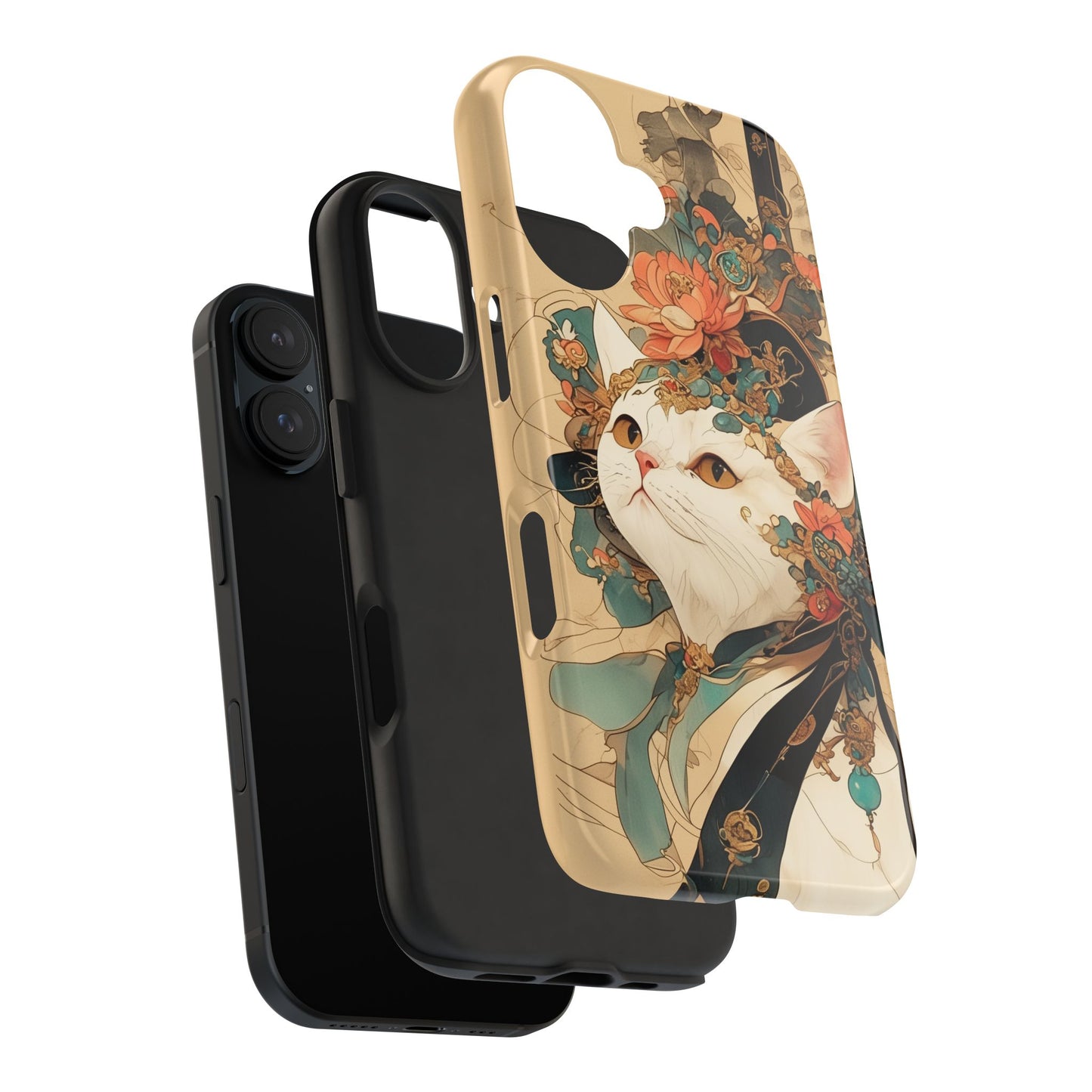 Oriental Cat Phone Case · Tang Dynasty Aesthetic · Art × Tech Fusion