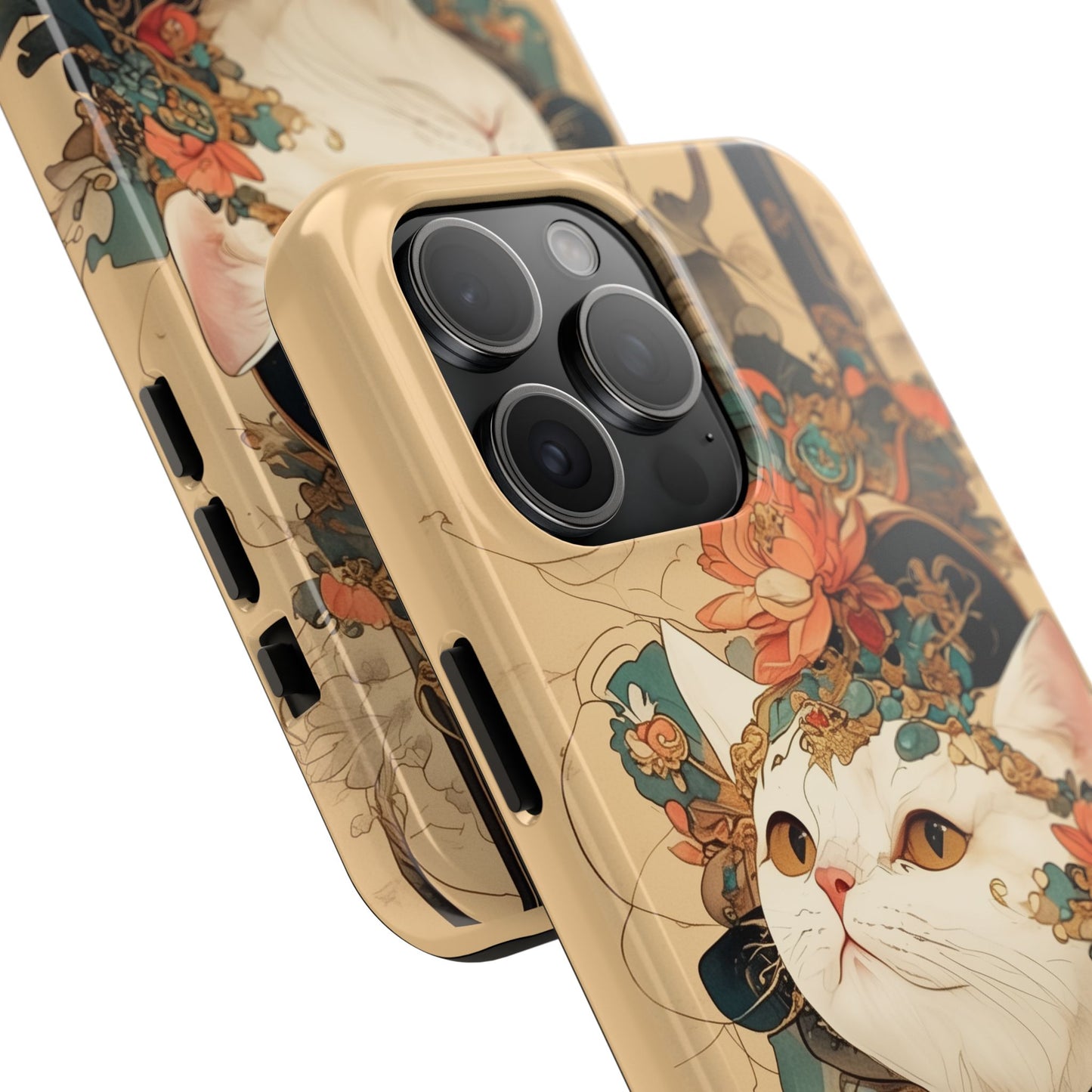Oriental Cat Phone Case · Tang Dynasty Aesthetic · Art × Tech Fusion