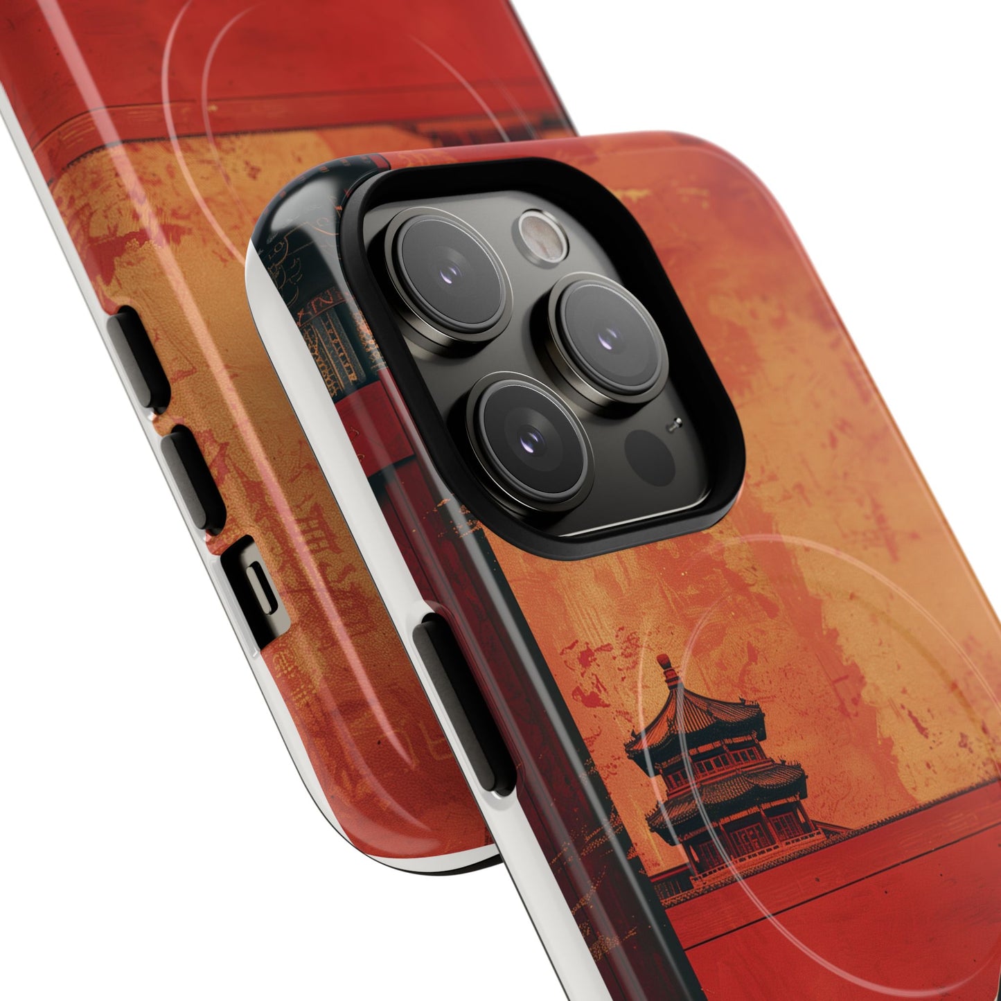 Magnetic Phone Case - Artistic Cat Design