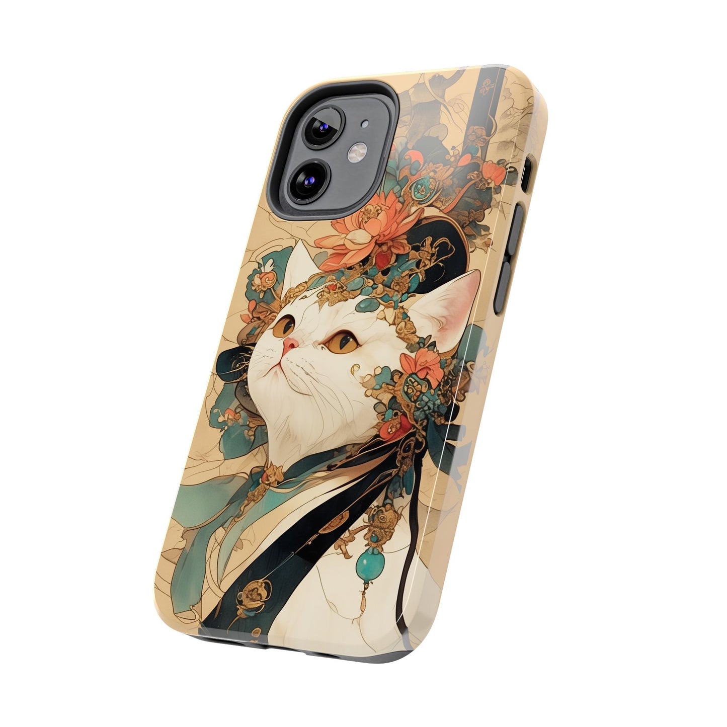 Oriental Cat Phone Case · Tang Dynasty Aesthetic · Art × Tech Fusion