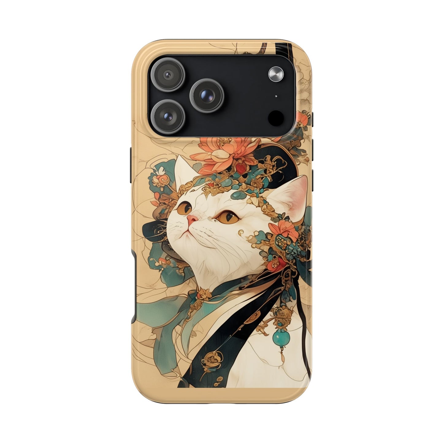 Oriental Cat Phone Case · Tang Dynasty Aesthetic · Art × Tech Fusion
