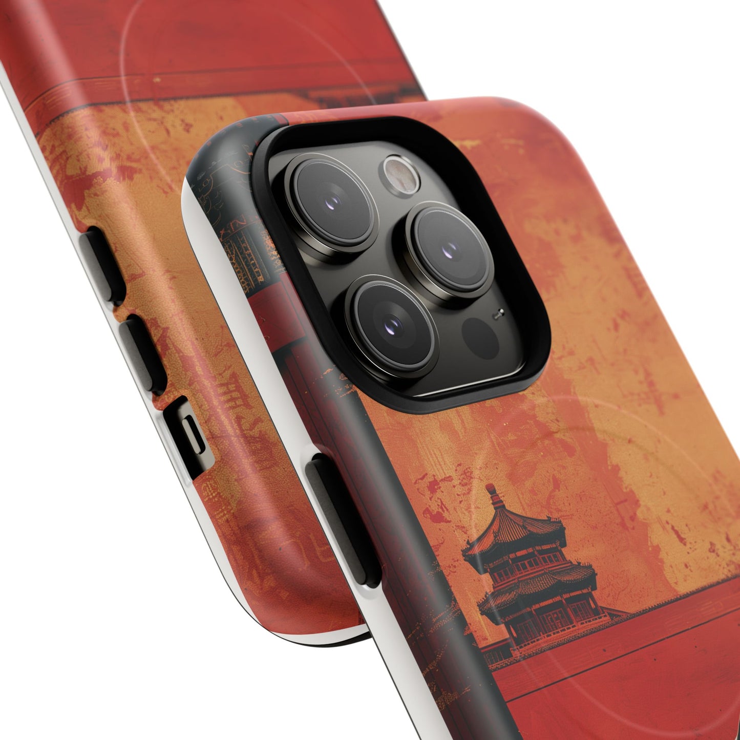 Magnetic Phone Case - Artistic Cat Design