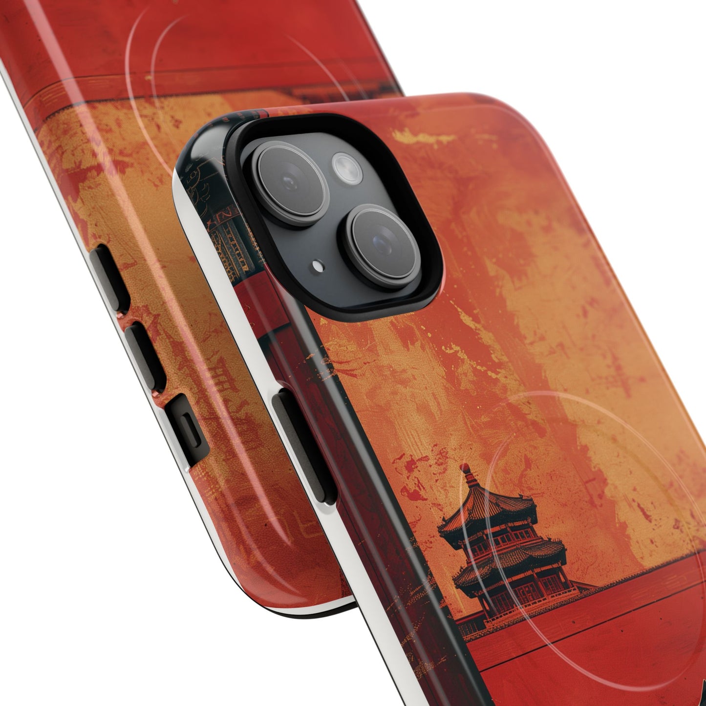 Magnetic Phone Case - Artistic Cat Design