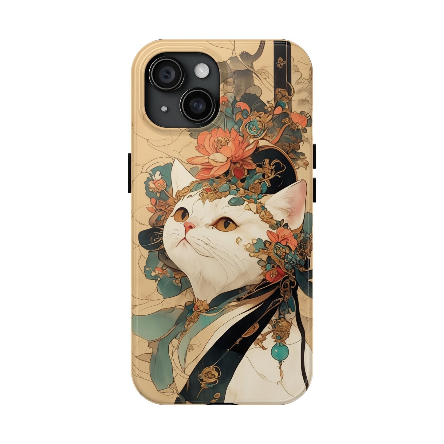 Oriental Cat Phone Case · Tang Dynasty Aesthetic · Art × Tech Fusion