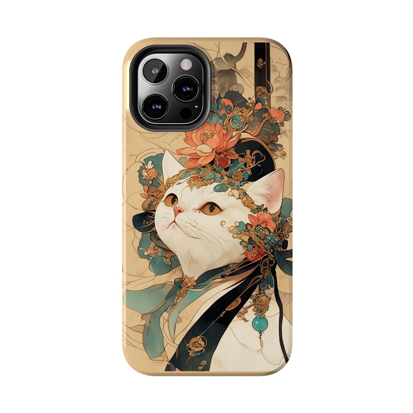Oriental Cat Phone Case · Tang Dynasty Aesthetic · Art × Tech Fusion