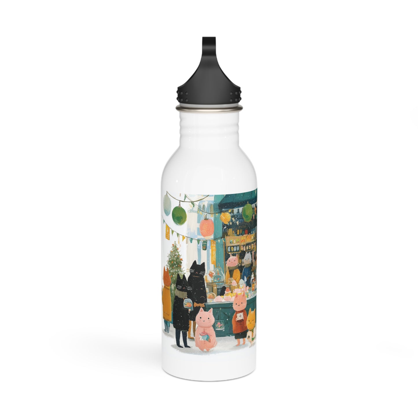 Cute Animal Festival Stainless Steel Water Bottle