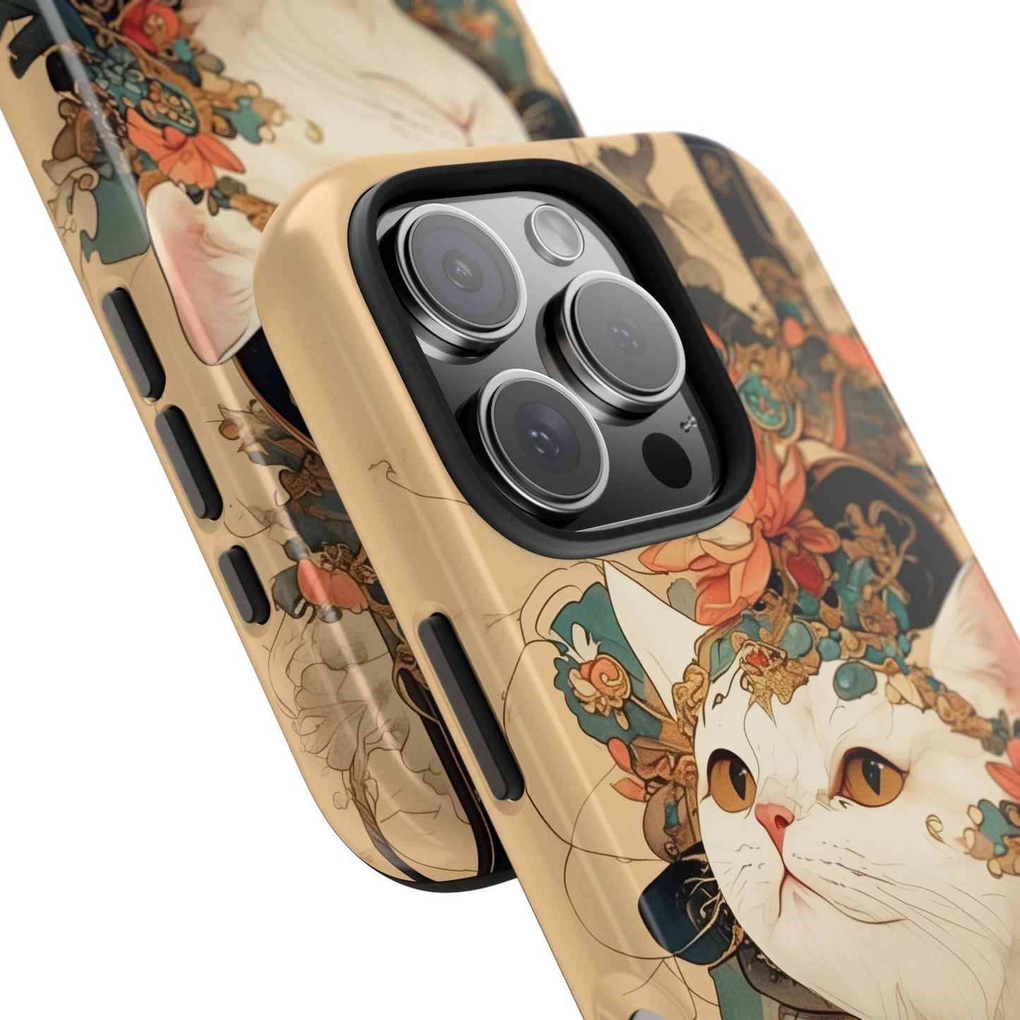 Oriental Cat Phone Case · Tang Dynasty Aesthetic · Art × Tech Fusion