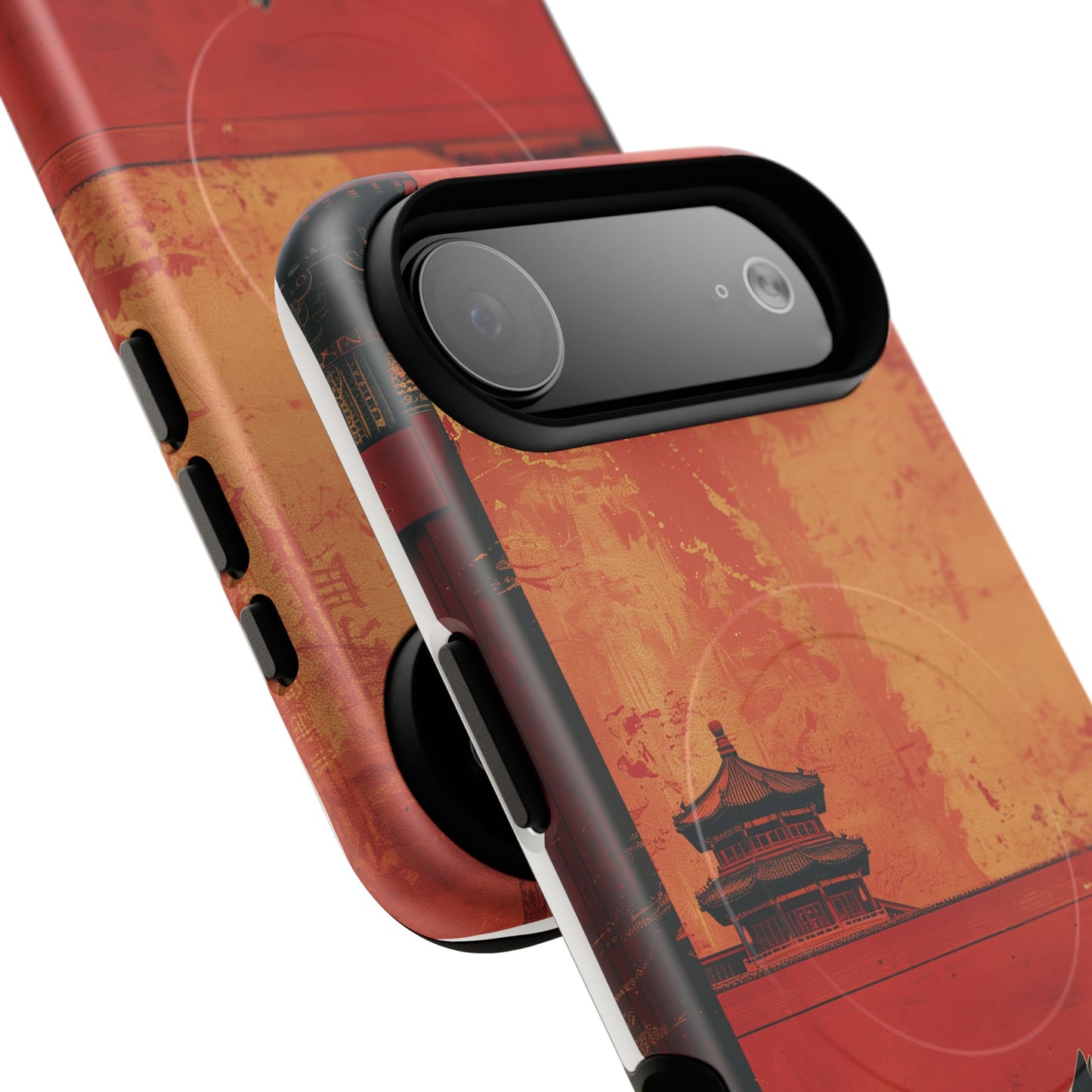 Magnetic Phone Case - Artistic Cat Design