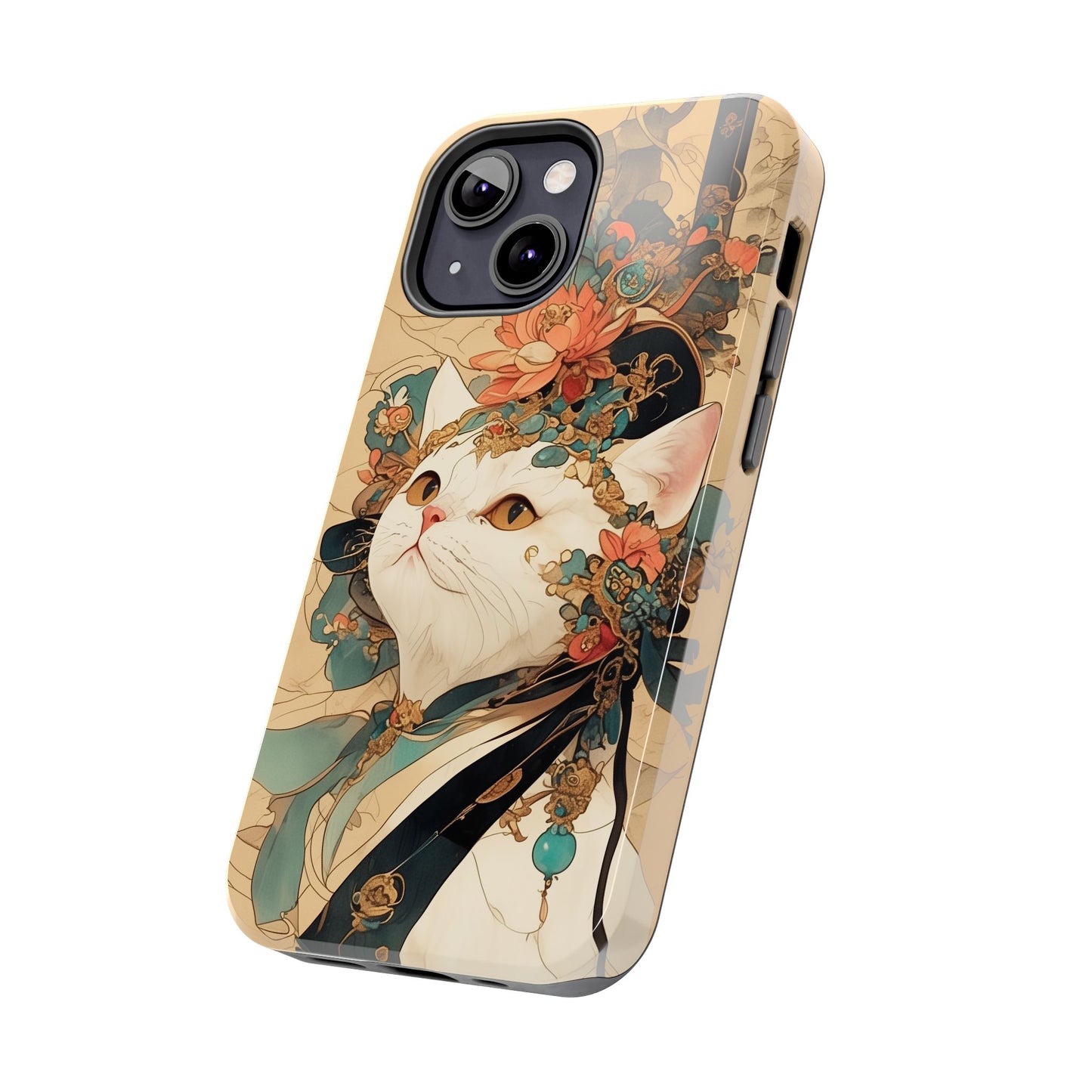 Oriental Cat Phone Case · Tang Dynasty Aesthetic · Art × Tech Fusion