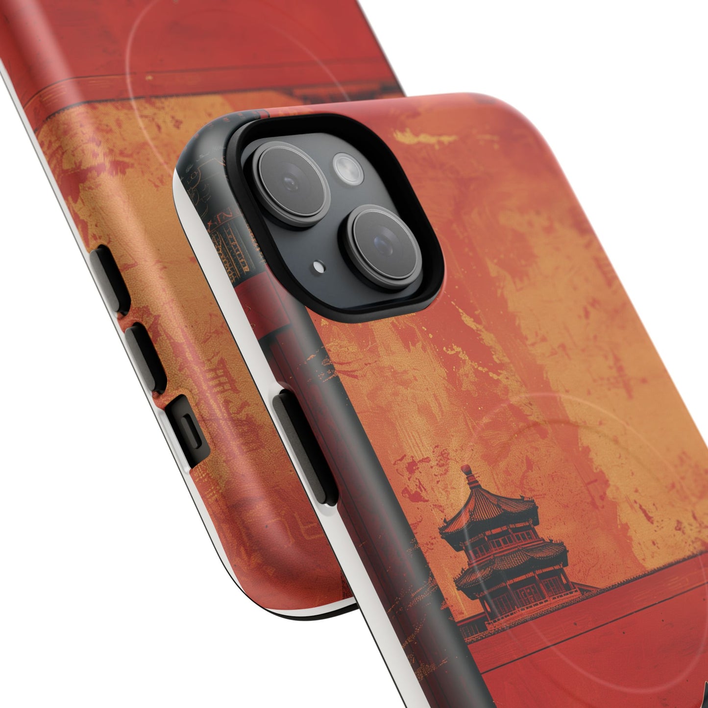 Magnetic Phone Case - Artistic Cat Design