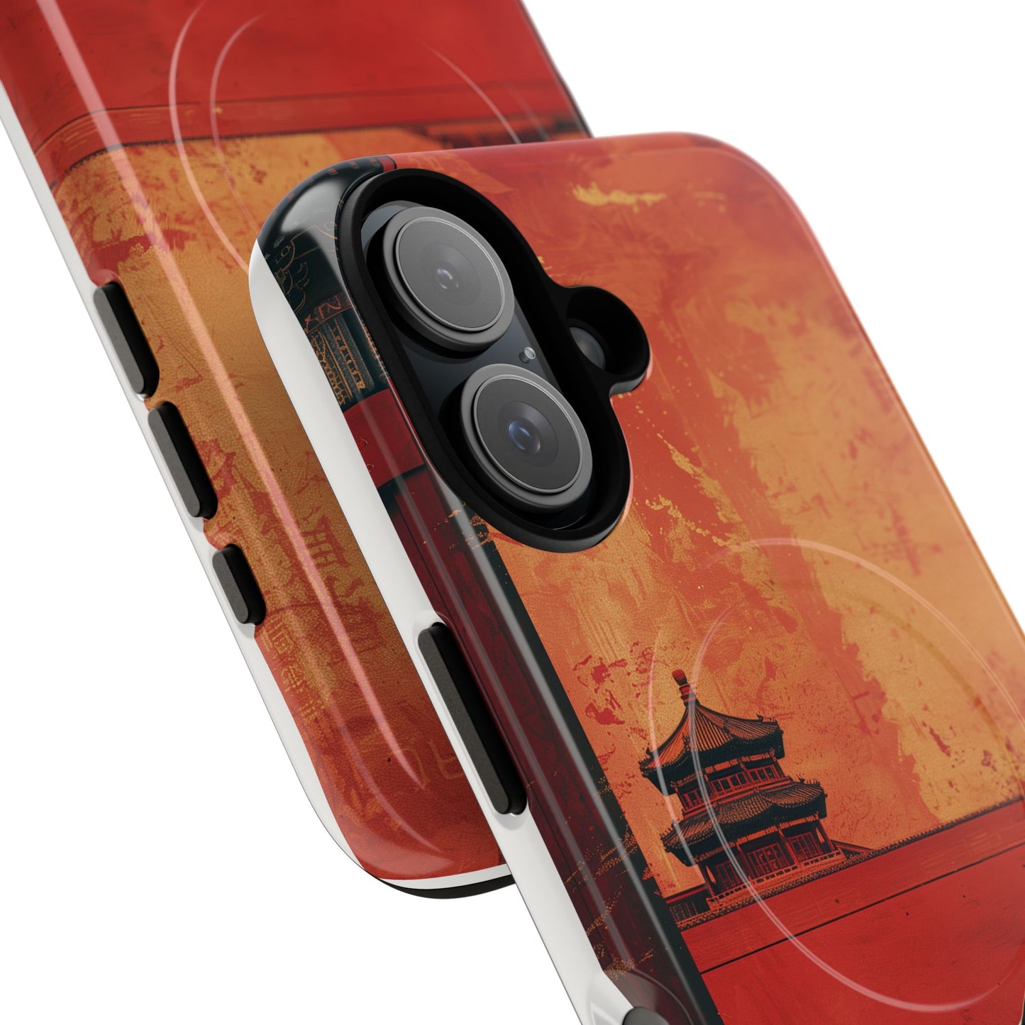 Magnetic Phone Case - Artistic Cat Design